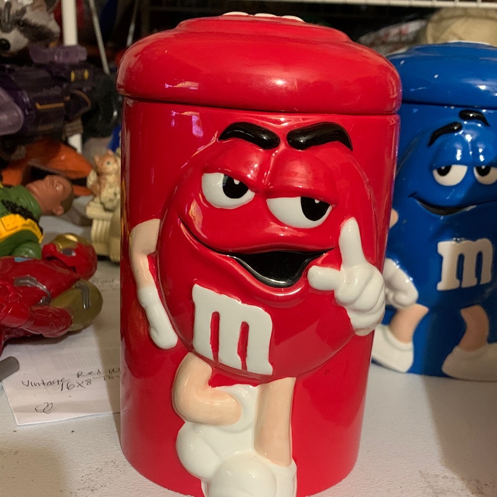 M&M'S Red Ceramic Canister